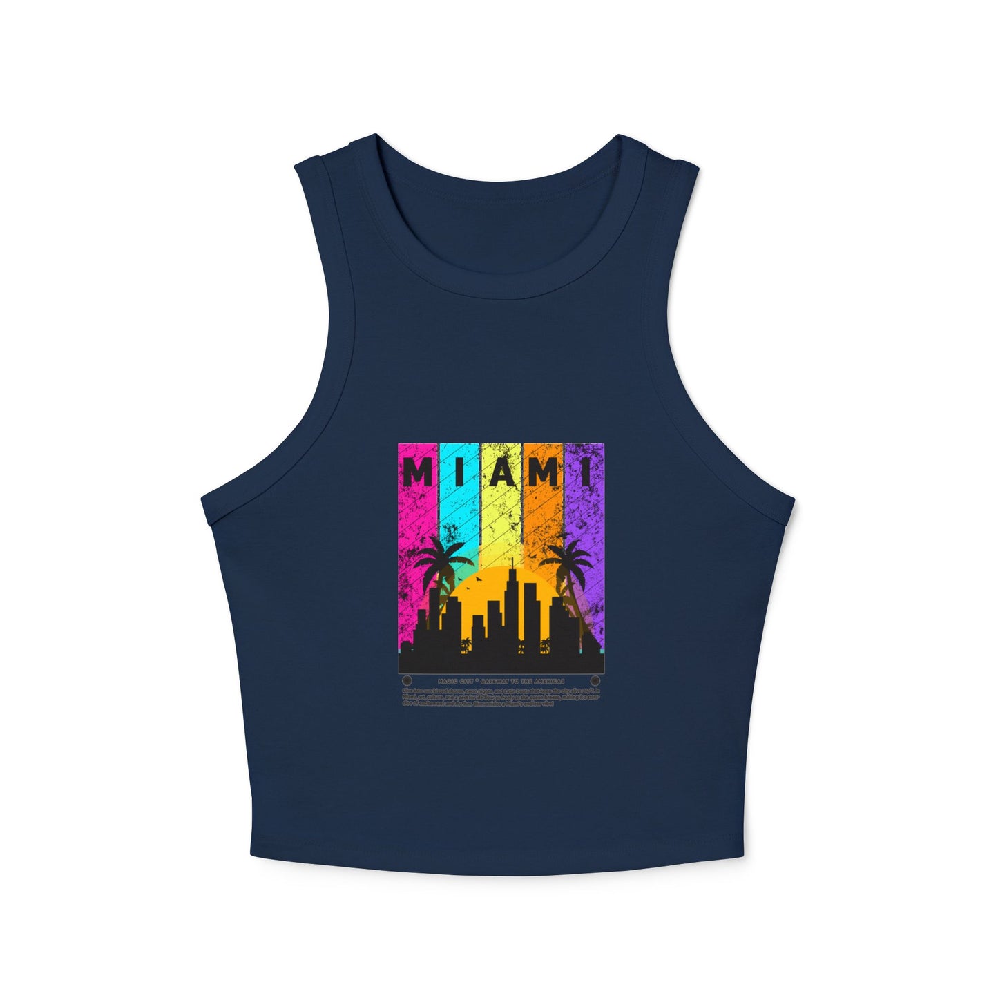 Access Travel "Miami" Retro Sunset Racer Tank