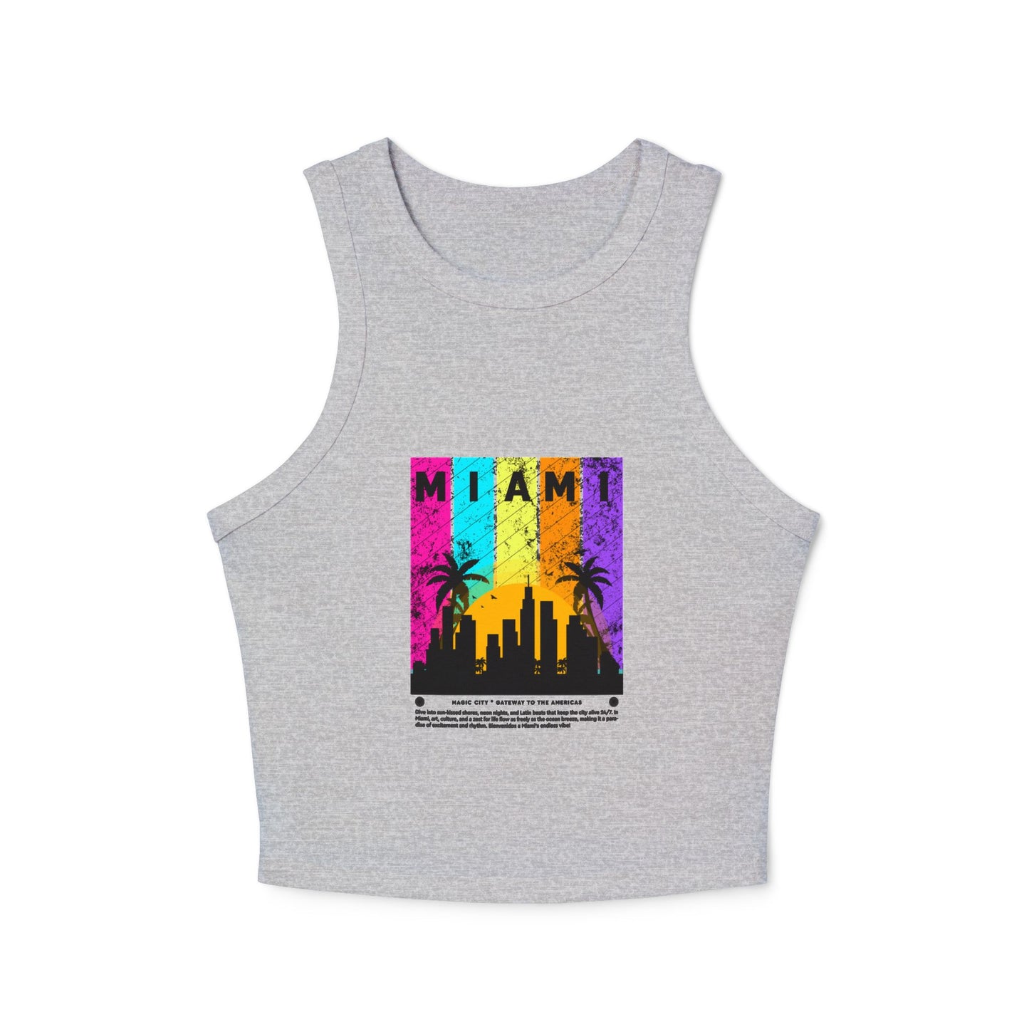 Access Travel "Miami" Retro Sunset Racer Tank