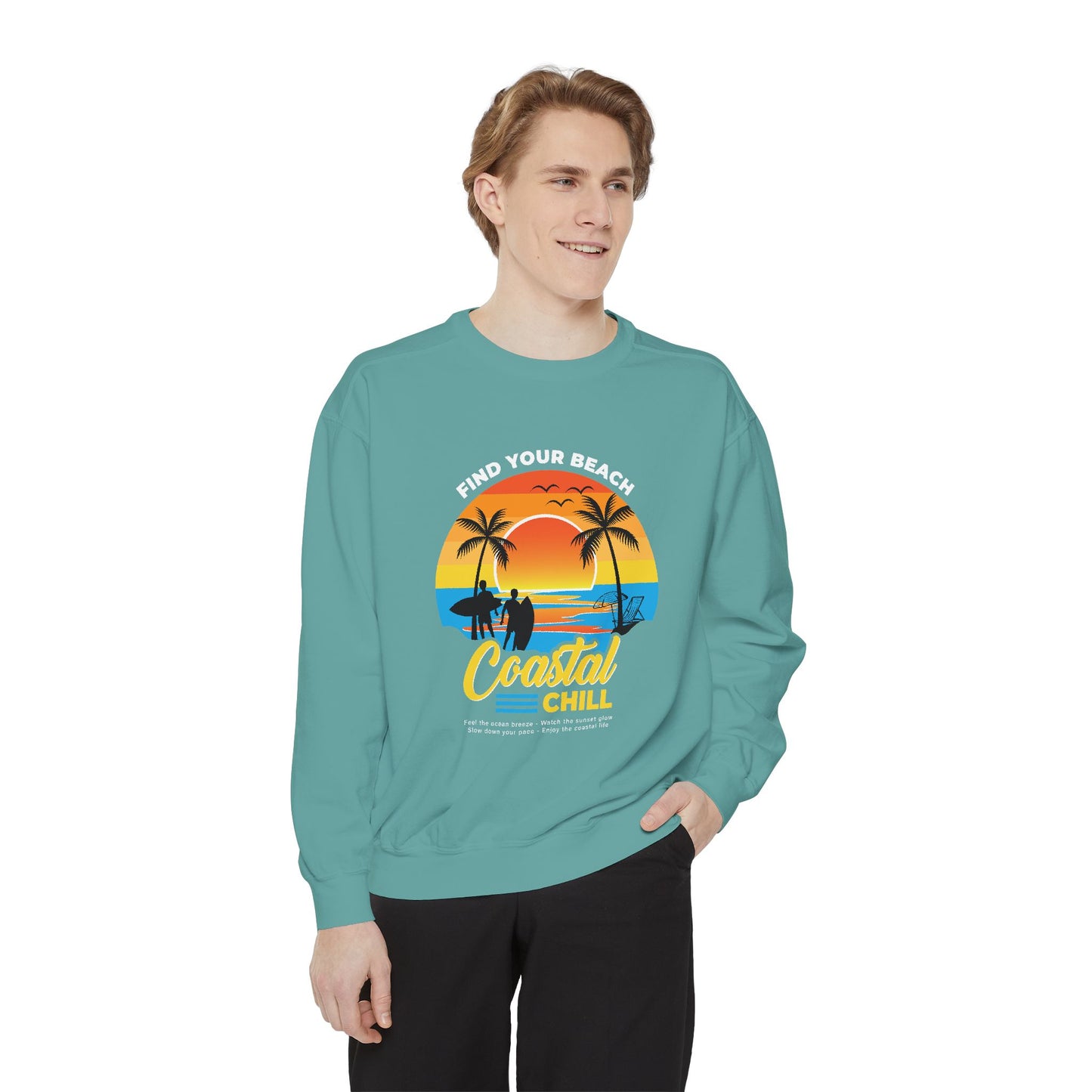 Access Travel "Coastal Chill" Beach Sunset Sweatshirt