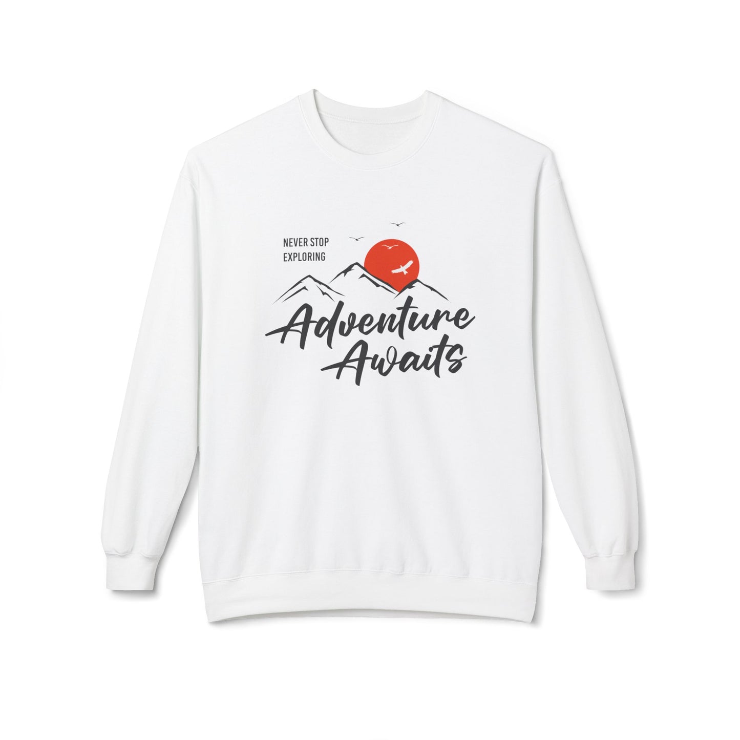 Access Travel "Adventure Awaits" Mountain Graphic Sweatshirt