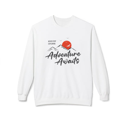 Access Travel "Adventure Awaits" Mountain Graphic Sweatshirt