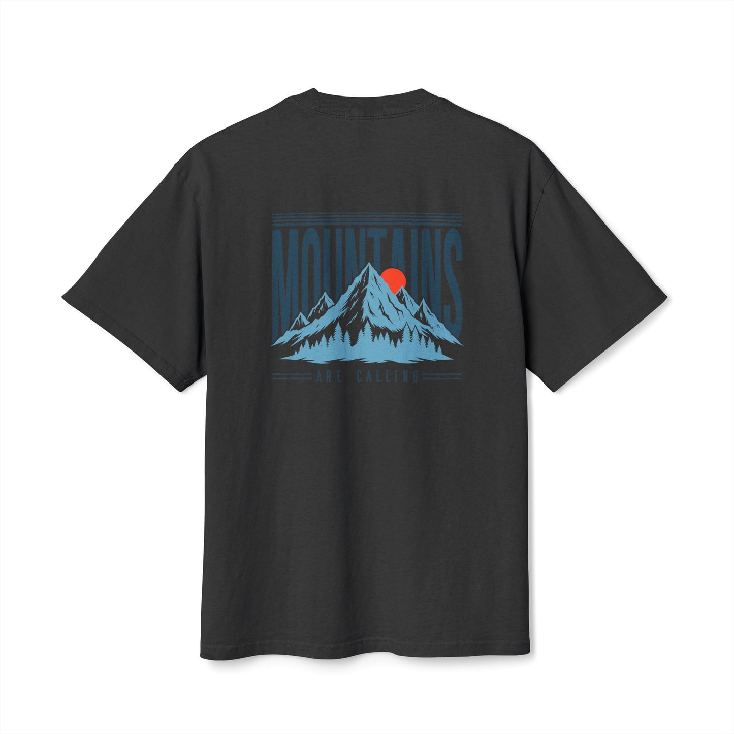 Access Travel "Mountains Are Calling" Retro Sunset Tee