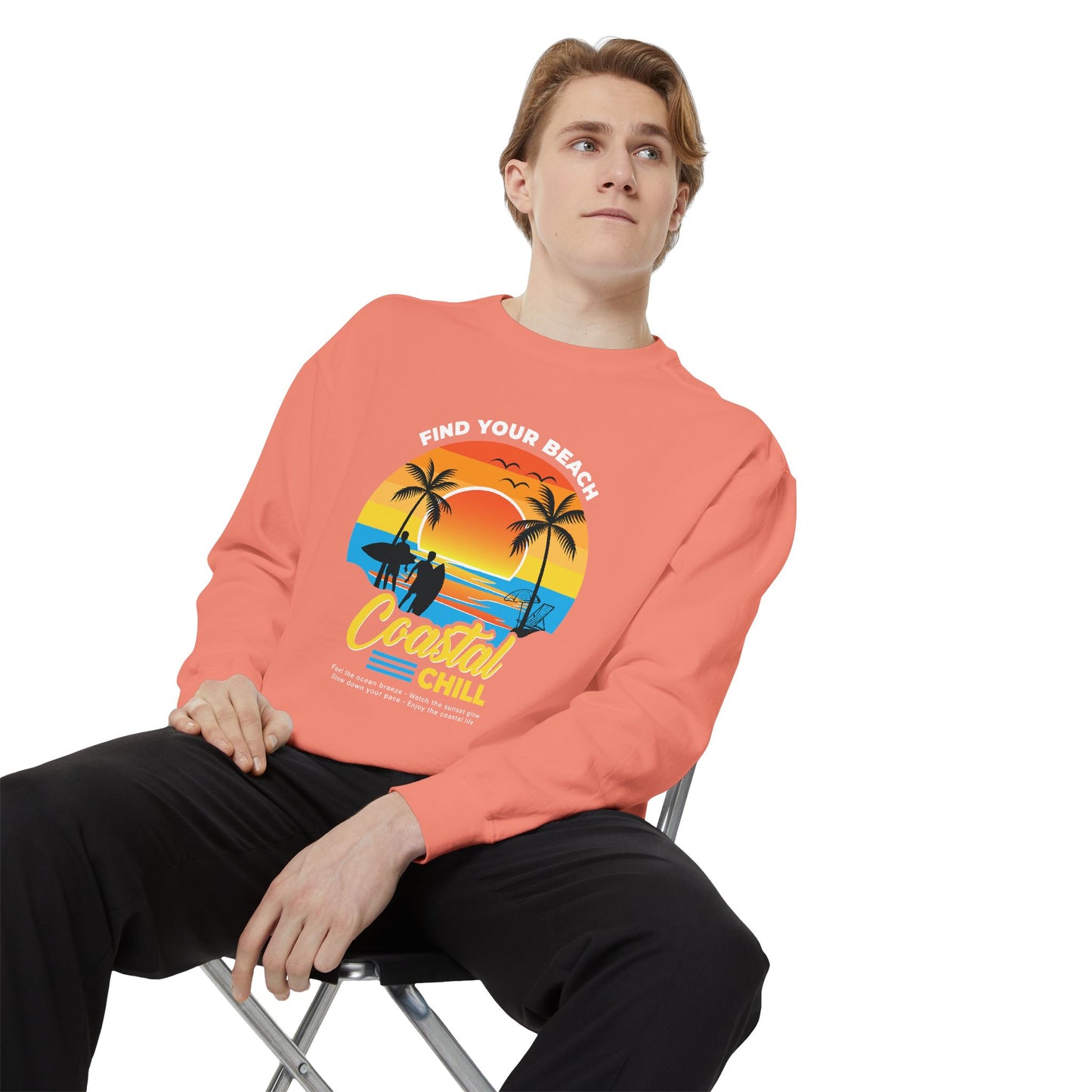 Access Travel "Coastal Chill" Beach Sunset Sweatshirt