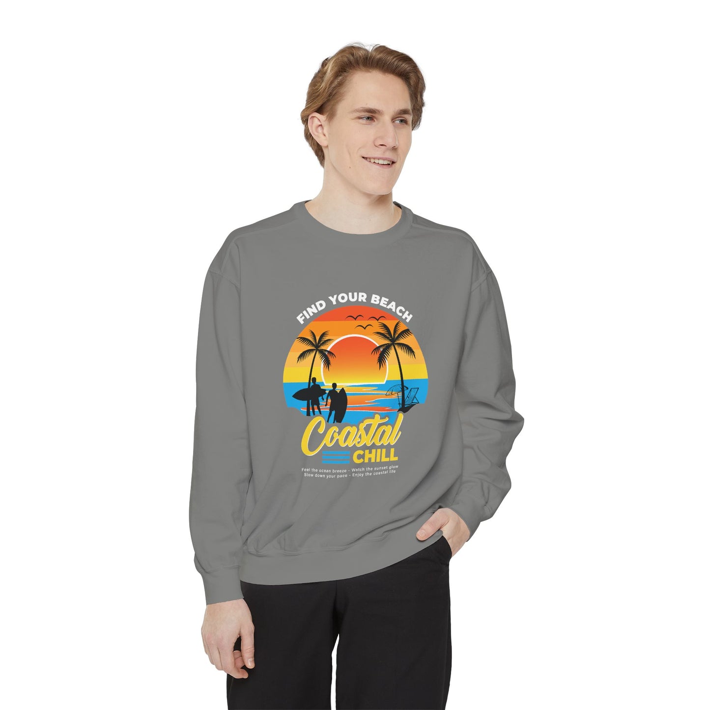 Access Travel "Coastal Chill" Beach Sunset Sweatshirt
