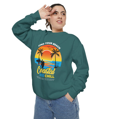 Access Travel "Coastal Chill" Beach Sunset Sweatshirt