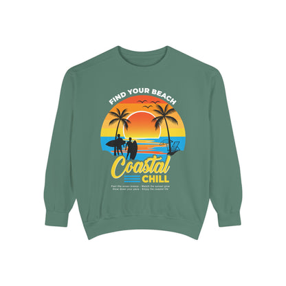Access Travel "Coastal Chill" Beach Sunset Sweatshirt