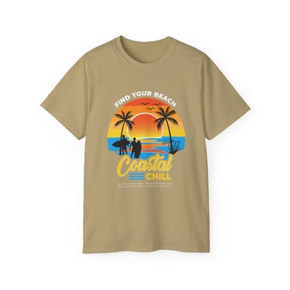 Access Travel "Coastal Chill" Beach Sunset T-Shirt