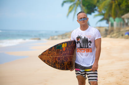 Access Travel "Surfing" Beach Palm Tee