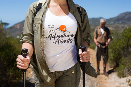 Access Travel "Adventure Awaits" Mountain Graphic T-Shirt