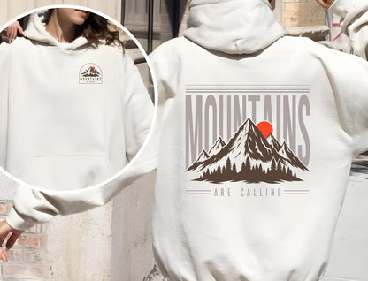 Access Travel "Mountains Are Calling" Sunset Hiking Hoodie